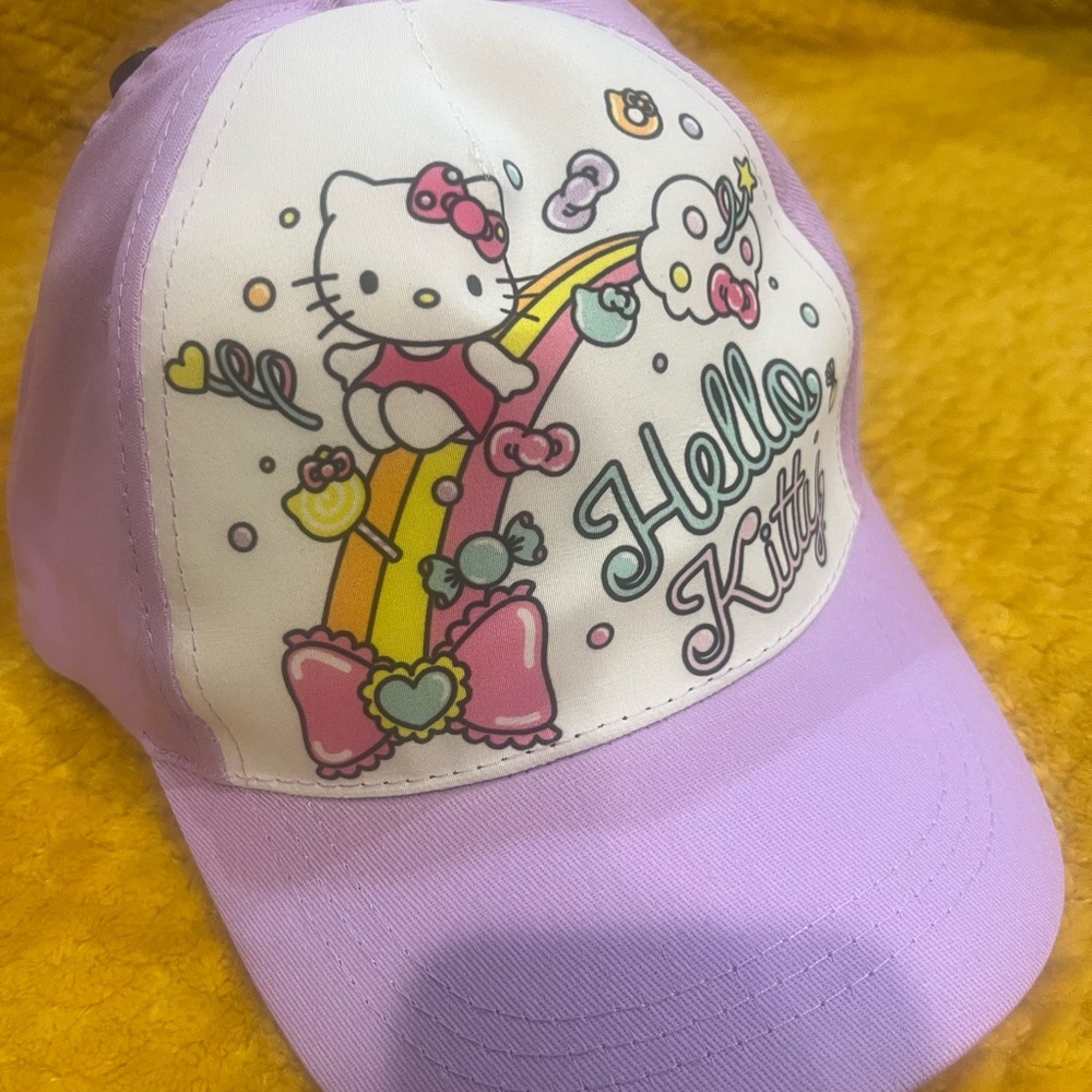 Hello Kitty Purple and White Toy Cap with Playful Design